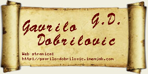 Gavrilo Dobrilović vizit kartica
